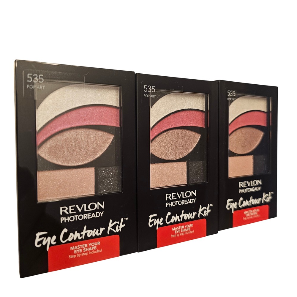 Revlon PhotoReady Eye Contour Kit 535 Pop Art Eyeshadow Palettes NEW Lot of 3